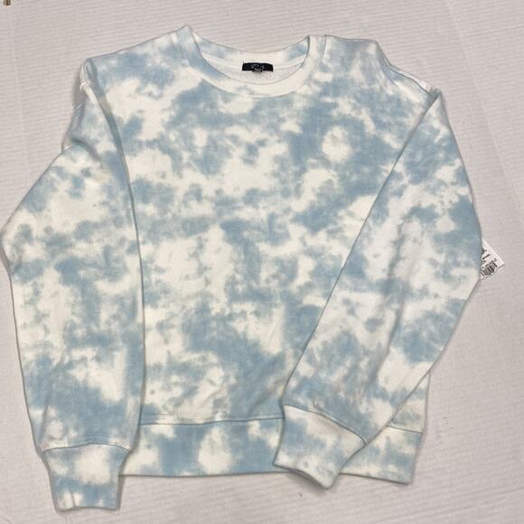 NEW Rails Ramona Tie Dye Pullover Sweatshirt Crew Neck Blue White Size S (b17) - Picture 4 of 4